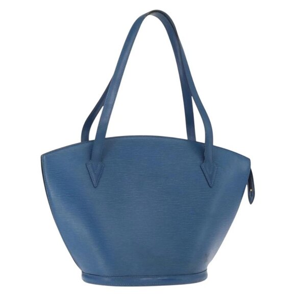 LOUIS VUITTON Epi Saint Jacques Shopping Shoulder Bag Blue M52275 LV Auth 158109